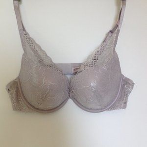 Ambrielle  Lace Deep Plunge Bra